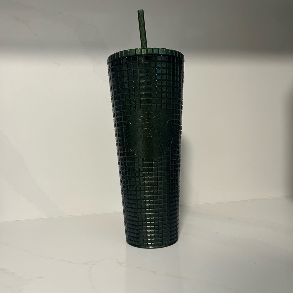 NEW Starbucks Green Tumbler with Straw